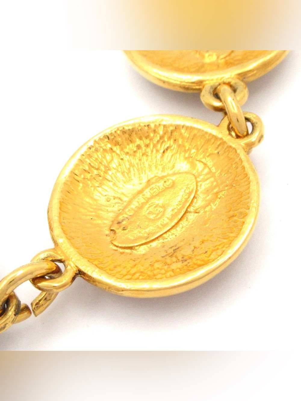 Authentic CHANEL 1980s Rue 31 Cambon Paris link bracelet gold plated - Picture 7 of 7